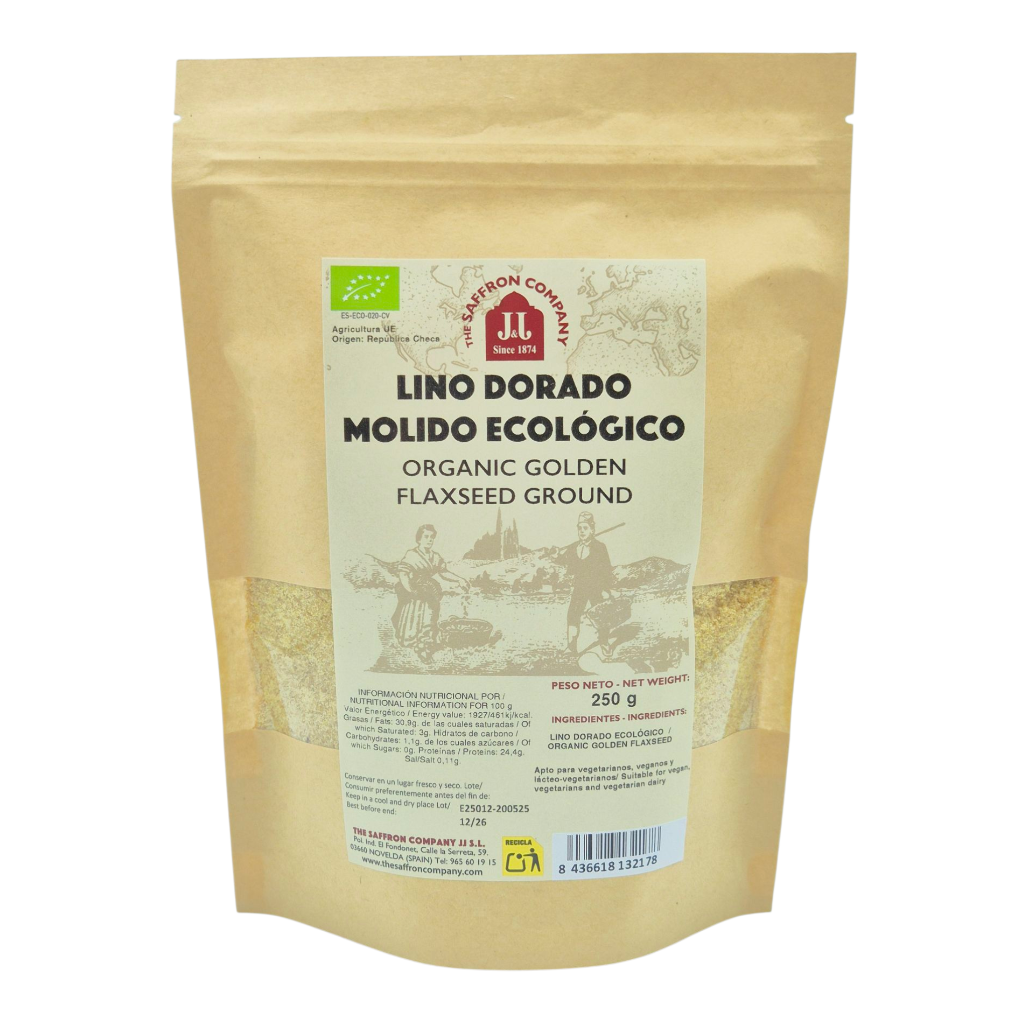 Lino Dorado Molido Bio – Aporta omega 3 y proteína vegetal a tus recetas de forma práctica