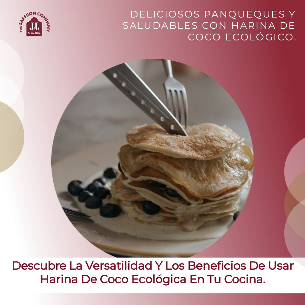 Panqueques sin gluten con harina de coco