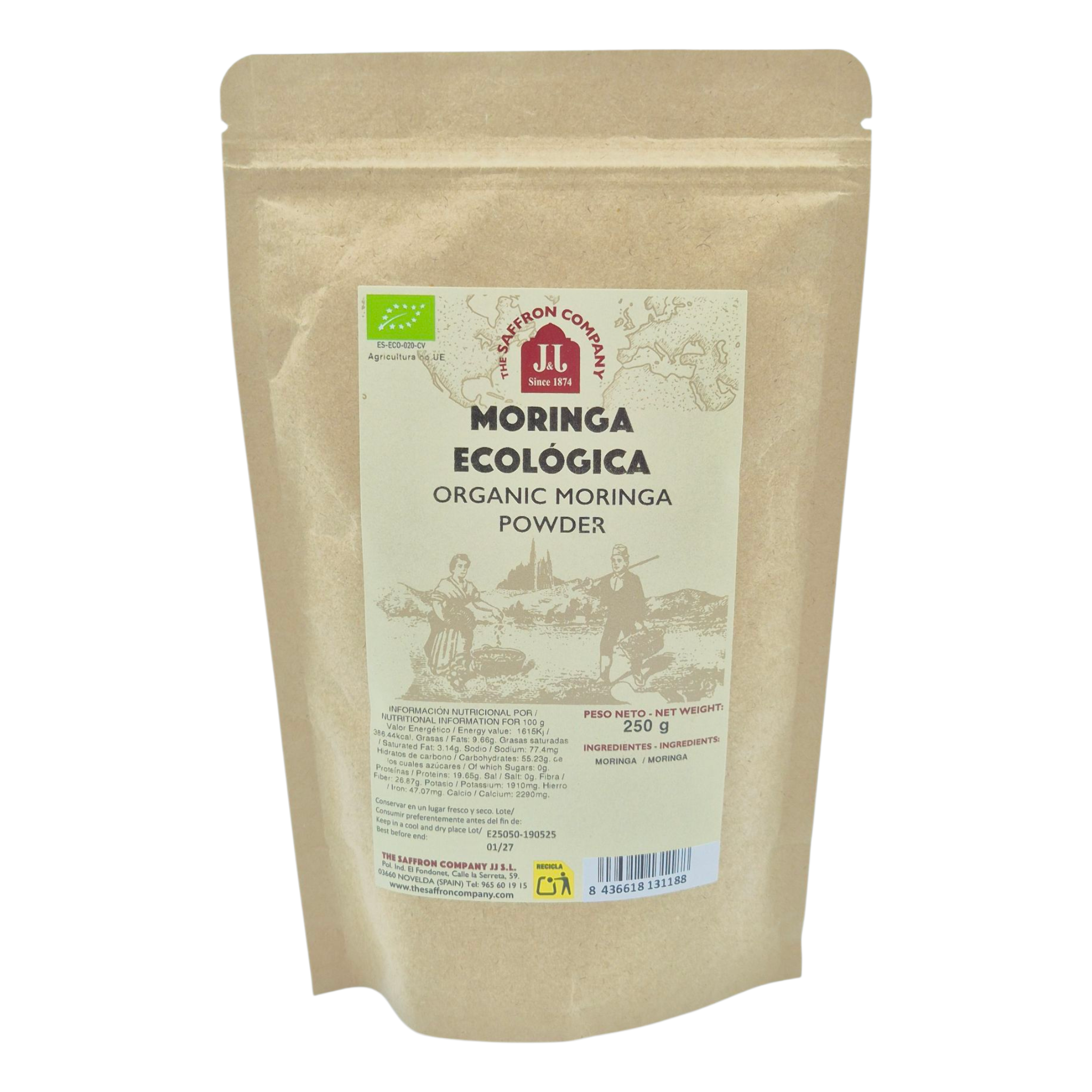 Bio-Moringa-Pulver 250 gr